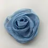Organza Coreana Flor de Rosa Estereoscópica Flor Artificial diy Acessórios de Cabeça Feitos à Mão Acessórios de Cabelo Grampo de Cabelo Material Acessórios de Corsage