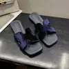 Pantuflas casuales para exteriores, sandalias planas de uso diario, chanclas de moda de gamuza con una sola tira y puntera cuadrada para mujer, estilo francés, con tacón oculto, antideslizantes