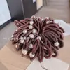 Nudo de Pelo Nuevo Engrosado de Alta Elasticidad para Mujer, Cuerda para Recoger el Cabello de Cola de Caballo Alta Sin Costuras Estilo Coreano, Accesorio para el Cabello de Banda de Goma Duradera Venta al por Mayor