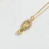 Collar minimalista de la serie Guanyin de venta caliente transfronteriza, colgante distintivo exquisito, cadena para clavícula, nicho versátil, joyería para mujer