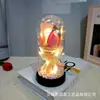 Presente de Dia das Mães buquê de rosa cravo tulipa sabonete finalizado flor eterna cobertura de vidro ornamentos criativos