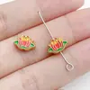 Pulsera versátil de cuentas perforadas con goteo de aceite estilo chino tradicional para hacer tú mismo, cadena para teléfono, llavero, accesorios de joyería de aleación