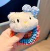 Nuevo Anillo para el Cabello de Gato Lindo en Tela de Mezclilla Estilo Japonés Cuerda para Cola de Caballo Dulce y Bonita para Niña Banda de Goma Accesorios para el Cabello