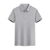 Nueva Camisa Polo de Verano con Cuello Hombres Manga Corta Color Sólido Ropa de Trabajo Marca de Moda para Hombres y Mujeres Camiseta Estampada Logo de Ropa de Trabajo Set