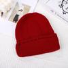 Nuevo gorro de lana de punto, estilo coreano, moderno, con punta rizada cálida, gorro informal versátil, gorro frío para mujer