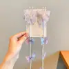 Corrente de Cabelo Trançada Borboleta Infantil para Meninas 2026 Novo Estilo Presilha de Cabelo Acessório de Cabelo de Princesa para Menininhas Corda de Cabelo Trançada para Rabo de Cavalo Elástico de Cabelo para Meninas