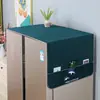 Cubierta superior a prueba de polvo para refrigerador para uso doméstico, adecuada para puertas simples y dobles, cubierta a prueba de polvo que se puede guardar, cubierta para lavadora, protectora y antideslizante