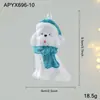 Adornos Colgantes Azules de Plástico Transfronterizos con Purpurina, Decoraciones para Ventana de Árbol de Navidad, Estrellas de Cinco Puntas, Copos de Nieve, Decoraciones de Dibujos Animados para Montaje de Escena