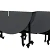 Mesa de comedor plegable para uso doméstico, mesa de comedor redonda, mesa plegable móvil para 20 personas, nueva mesa de comedor redonda grande plegable