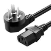 Cable de alimentación para computadora de escritorio de tres clavijas para unidad central, monitor, arrocera, enchufe universal, extensión para cocina eléctrica de 3 conductores m