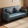 Sofá de tela de lujo ligero, adecuado para apartamentos pequeños y salas de estar, tela tecnológica fácil de limpiar, disponible en opciones de dos y tres plazas, diseño simple y compacto