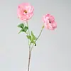 Peonía Ilo Simulada de Cabeza Única y Doble Rama Larga Flor Falsa Simulada Suministros de Boda Flor Div Material para Arreglos Florales de Mesa Adornos