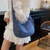 Bolsa de Tela de Nylon para Mujer 2025 Nueva Textura de Alta Gama Nicho Verano Versátil Gran Capacidad Un Solo Hombro Cruzada Tipo Dumpling