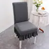 Funda de silla universal para cuatro estaciones para uso en el hogar, respaldo antideslizante todo en uno, funda de silla de comedor integrada, elástica y engrosada
