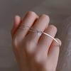 Pulsera de Plata de Ley s925 Estrella de Cinco Puntas Doble Capa Temperamento Femenino Diseño de Nicho Sentido Avanzado Estilo Frío Pulsera para Novias