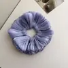 Goma para el Pelo de Flor de Capas Dobles Estilo Coreano, Plisada y Fluida, Grande de Alta Elasticidad, para Moño de Cola de Caballo, para Mujeres