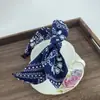 Diadema de moño cruzado de anacardo estilo Hong Kong, diadema retro hecha a mano, accesorio para el cabello, diadema ancha anudada para lavarse la cara, accesorio para el cabello al por mayor
