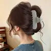Pinza para el pelo de estrella con garra y estampado de leopardo estilo retro, dulce y fresca, para recogidos, pinza de acetato de gato y tiburón, accesorio de pelo elegante en forma de corazón