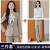 Atuendo profesional para mujer para concursos de oratoria y exámenes de transmisión, atuendo formal elegante para entrevistas, trajes fotogénicos, conjuntos de traje negros de otoño e invierno