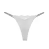 Dropshipping! 1044t Tanga Sexy com Strass Renda Costurada de Seda Gelada Tira Fina Sexy de Corte Alto Calcinha para Mulheres