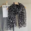 Bufanda de Algodón y Lino Nueva Versátil Elegante de Moda con Estampado de Leopardo para Mujer Verano Ligera de Viaje Protección Solar Bufanda de Seda