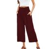 Pantalones Deportivos Fitness Sueltos de Pierna Recta de Tres Cuartos, Pantalones de Yoga Alo Finos de Pierna Ancha para Mujer que Hacen que las Piernas Parezcan Más Largas, Personalización en Lotes Pequeños