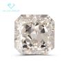 9A bisel cuadrado beige Corte Flor de Hielo diamante cuadrado de alto carbono color G Corte Flor de Hielo circonia