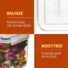 Juego de Contenedores Herméticos para Alimentos - Plástico Transparente Libre de BPA, Recipientes para Organización de Cocina y Despensa con Tapas Duraderas para Cereales, Alimentos Secos, Harina y Azúcar - Juego con Etiquetas, Marcador y Cuchara