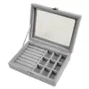 Caja de Almacenamiento de Joyería Transparente de Celebridad de Internet con Ventana, a Prueba de Polvo, Gran Capacidad, Gama Alta, Pequeña y Exquisita, con Compartimentos para Pendientes, Antioxidation