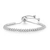 Pulseras de Tenis Geométricas Populares Europeas y Americanas con Circonita para Mujer, Fila Única Llena de Diamantes, Pulseras de Cristal Ajustables, Modelo Popular Transfronterizo, Venta al por Mayor