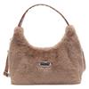 Bolsa de Peluche Nueva Otoño e Invierno 2025 Bolso de Mano de Piel Sintética de Visón Estilo Coreano Moda Bolso Cruzado Bolso de Piel Sintética