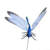 Libélula de simulación estéreo de plástico, libélula falsa, vara, mariposa, maceta, adorno de flores, jardinería, corte de libélula, hierba