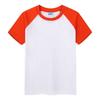 180g ropa infantil hombro camiseta infantil holgada manga corta color liso ropa de jardín ropa de clase logo estampado ropa para actividades al por mayor