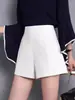Shorts de verano para mujer de cintura alta, pantalones holgados de pierna ancha, nuevo estilo 2024, diseñados para figuras petite, adelgazantes y que cubren las caderas, pantalones de corte A para usar como prenda exterior