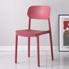 Silla de comedor de plástico de estilo nórdico, sencilla, para el hogar, para adultos, con respaldo, moderna, para escritorio, para tienda de té con leche, silla de ocio, silla de maquillaje.
