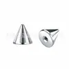 Aretes de Cono Apuntado de Aleación de Titanio F136 Aretes de Hueso de Oreja Roscados Interna y Externamente de Titanio G23 Piezas de Repuesto para Joyería de Piercing Corporal