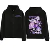 Sudadera con cremallera Kpop Demon Slayer 2025 Caliente Anime Harajuku Pullover Streetwear Sudaderas
