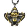 Pingente de pássaro Dapeng Asa Dourada em prata de lei s925 pingente único masculino pingente de moda dominador pingente de estilo étnico acessórios estilo Xizang