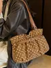 Nova bolsa tote de bolinhas Yuezhi 2026 outono inicial, grande capacidade, versátil, de mão, bolsa de ombro, bolsa de trabalho moderna e popular