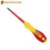 Destornillador Hexagonal de Cabeza Plana Aislado Mango Bicolor Steel Shield S151011 H2.5*75Mm Herramienta Aislada para Electricista