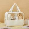 Nova Bolsa Cosmética Portátil Grande Capacidade Pvc Impermeável Visual Portátil Simples Viagem Armazenamento Bolsa de Higiene Atacado