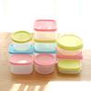 Caja de plástico para refrigerador, cajón para verduras, caja refrigerada, caja de almacenamiento de cocina, caja de almacenamiento de alimentos, caja de muestra, cuadrada y redonda