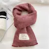 Bufanda Suave de Punto para Mujer, Elegante Patrón Espiga Versátil para Otoño e Invierno, Calentador de Cuello Engrosado Cálido, Versión Coreana Moderna
