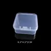 Caja de Almacenamiento de Alta Transparencia Plástico Caja Pequeña Joyas Pendientes Sellada a Prueba de Polvo Caja de Almacenamiento Organizadora Múltiples Especificaciones