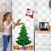 Adesivos de Carro de Natal Conjunto de Adesivos Magnéticos Impermeável e Resistente ao Sol Porta de Garagem de Metal Geladeira Janela Adesivos de Decoração de Feriado