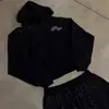Moletom com Capuz Estrela Strass Letra Novo Estilo Americano Tendência Moda de Rua Top