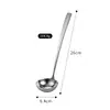 Cuchara para Hot Pot Estilo Martillo 304 Cuchara Ranurada Cuchara Japonesa Engrosada para Hotel Colador Cáscara Grande para Sopa para Cocina Doméstica Cuchara Ranurada