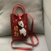 2024 Amazon ebay Bolsa para teléfono móvil coreana moda simple bolsa tejida bolso de hombro bolso tote de oso fábrica