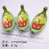 Bolo de Frutas Artificiais Tridimensional DIY Cola de Creme Capa de Celular Corda de Cabelo Flor de Sapato Pingente Resina Magnética Criativa