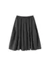 Pantalones Falda de Cuadros Retro Coreanos con Cordón y Cintura Elástica para Mujer, Verano 2026, Estilo Perezoso, Sueltos Casual Versátiles, Media Falda